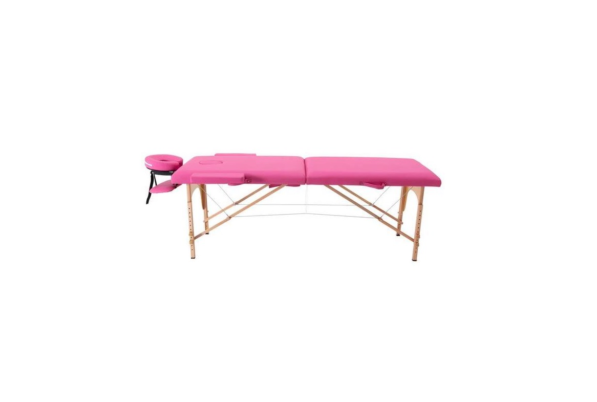 UNBRANDED CX826AB-PK 2-Section Pink Wooden PU Leather Adjustable Folding Massage Table Spa Bed Instruction Manual - Featured image