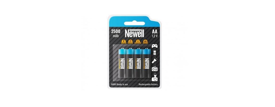 Newell 5901891102796 AA 2500 x4 Rechargeable Batteries - feature image